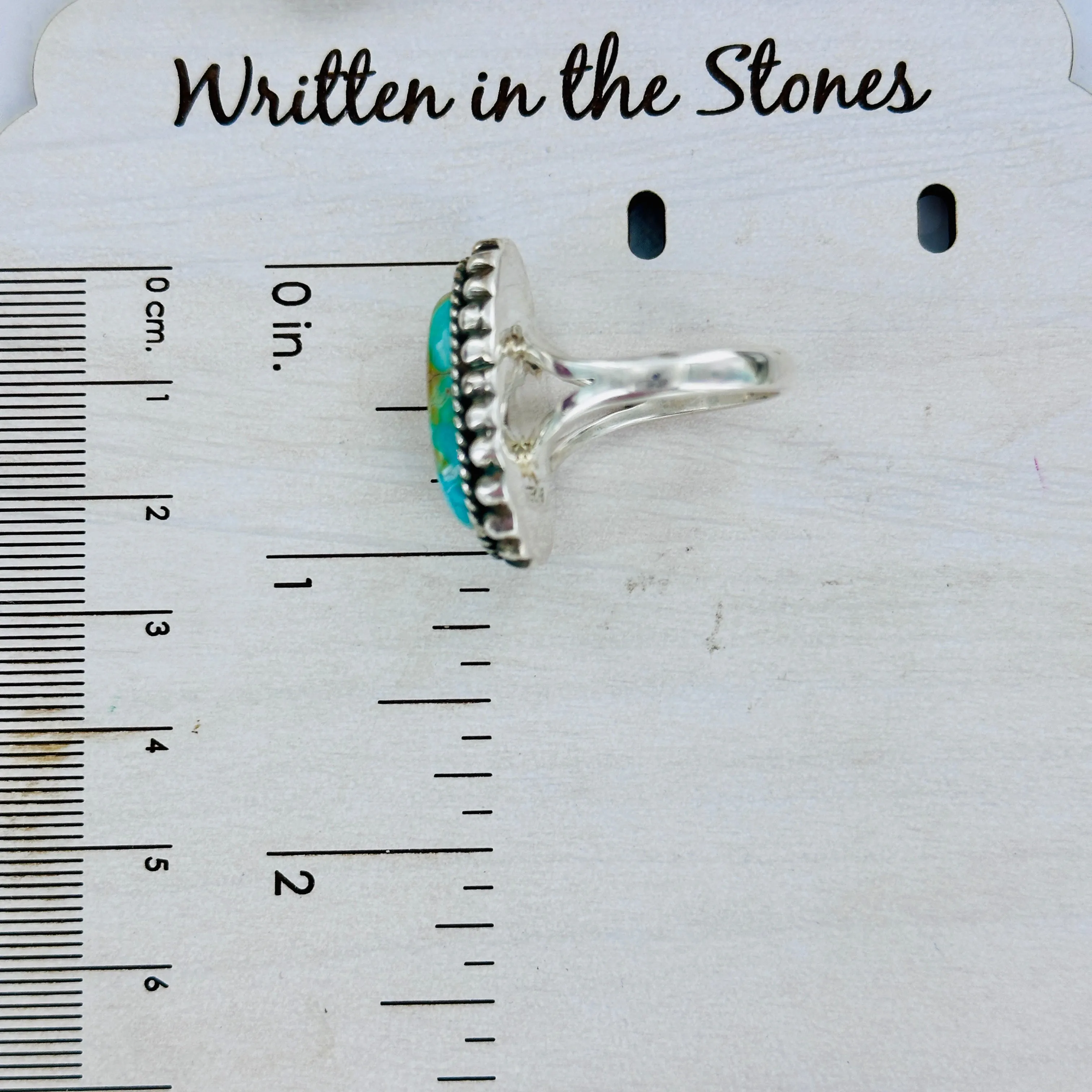 Ryder (Iron Maiden turquoise) Ring SIZE 8.5