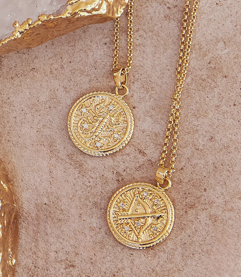 Scorpio Coin Necklace