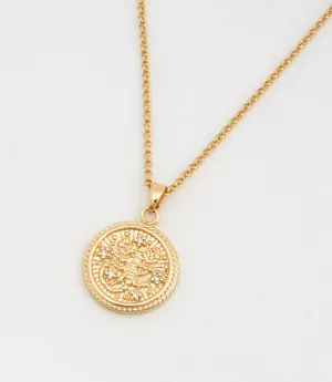 Scorpio Coin Necklace