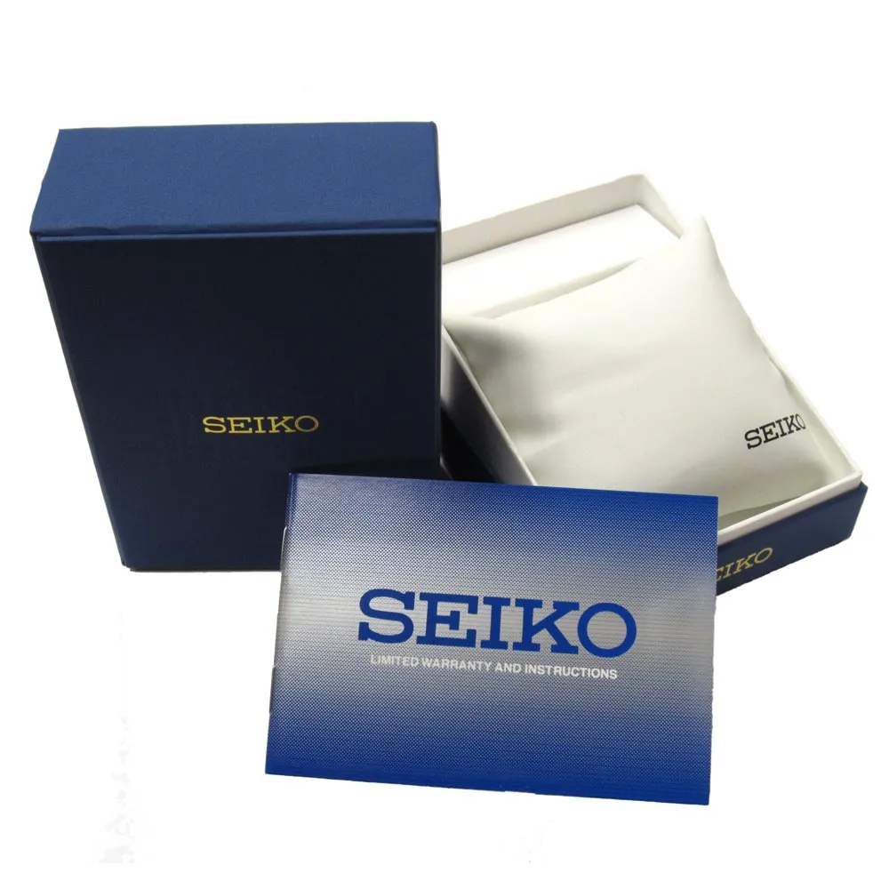 Seiko Men's SNQ045 Perpetual Calendar Black Ion Dress Watch