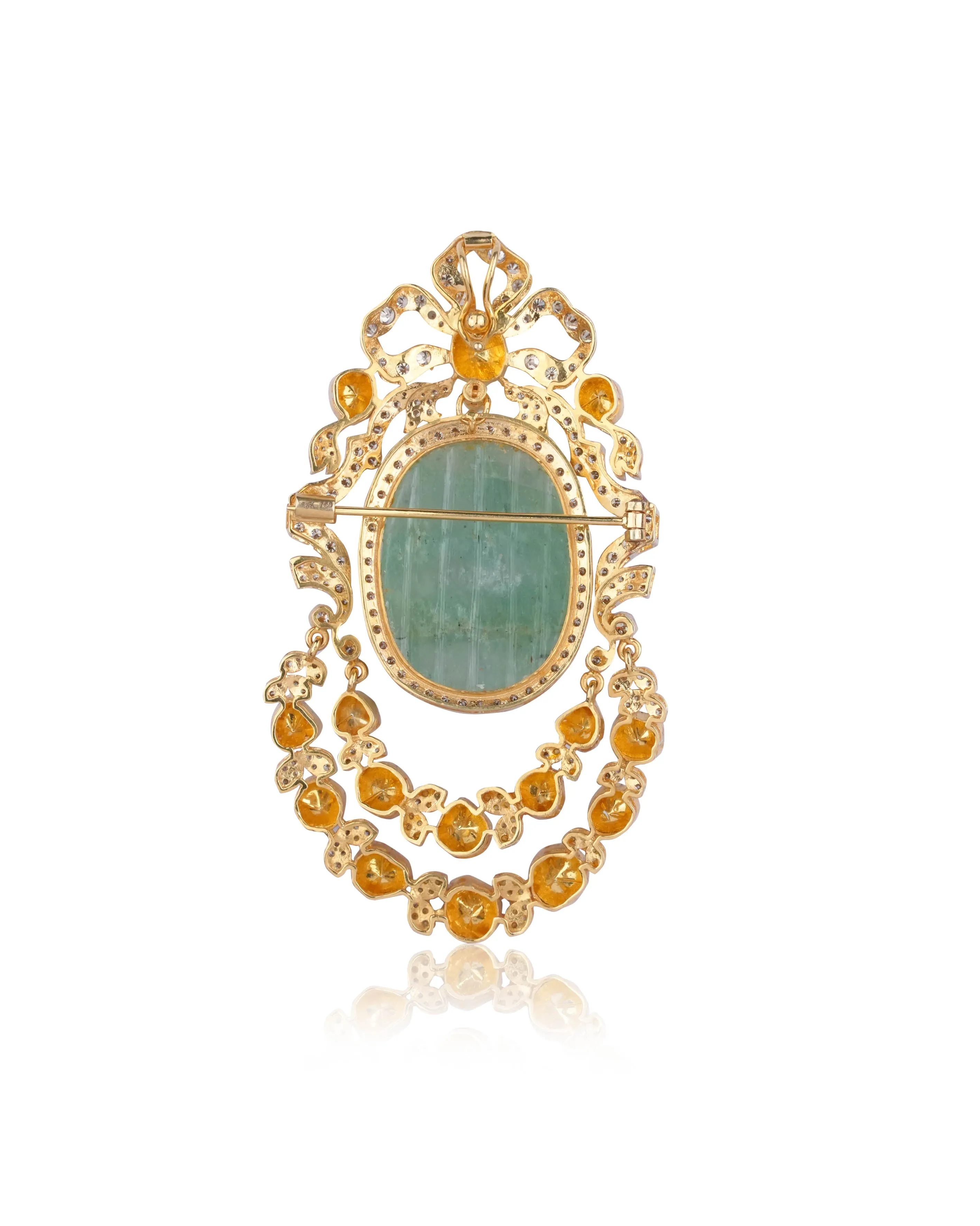 Shashank Polki And Diamond Brooch