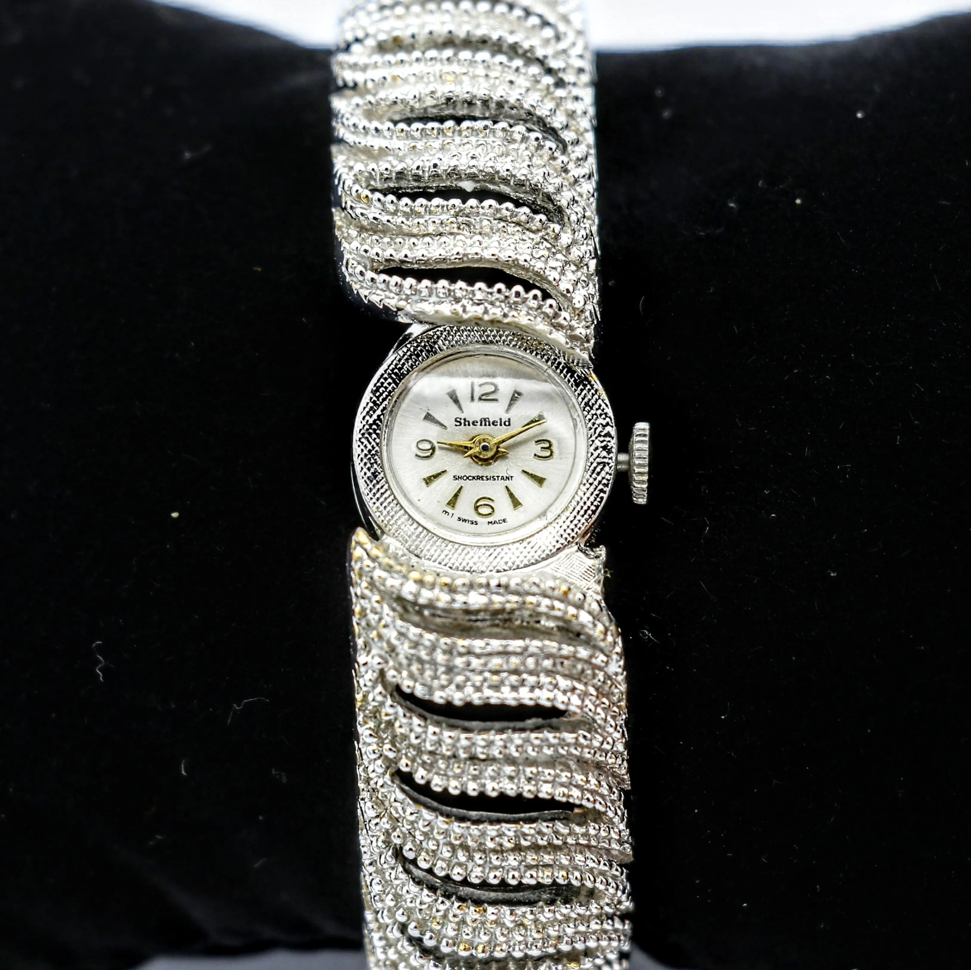 SHEFFIELD Hidden Ladies Watch Bracelet Cal. 5011B Swiss Vintage Wristwatch