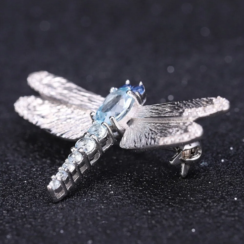 Silver Brooch "Dragonfly"