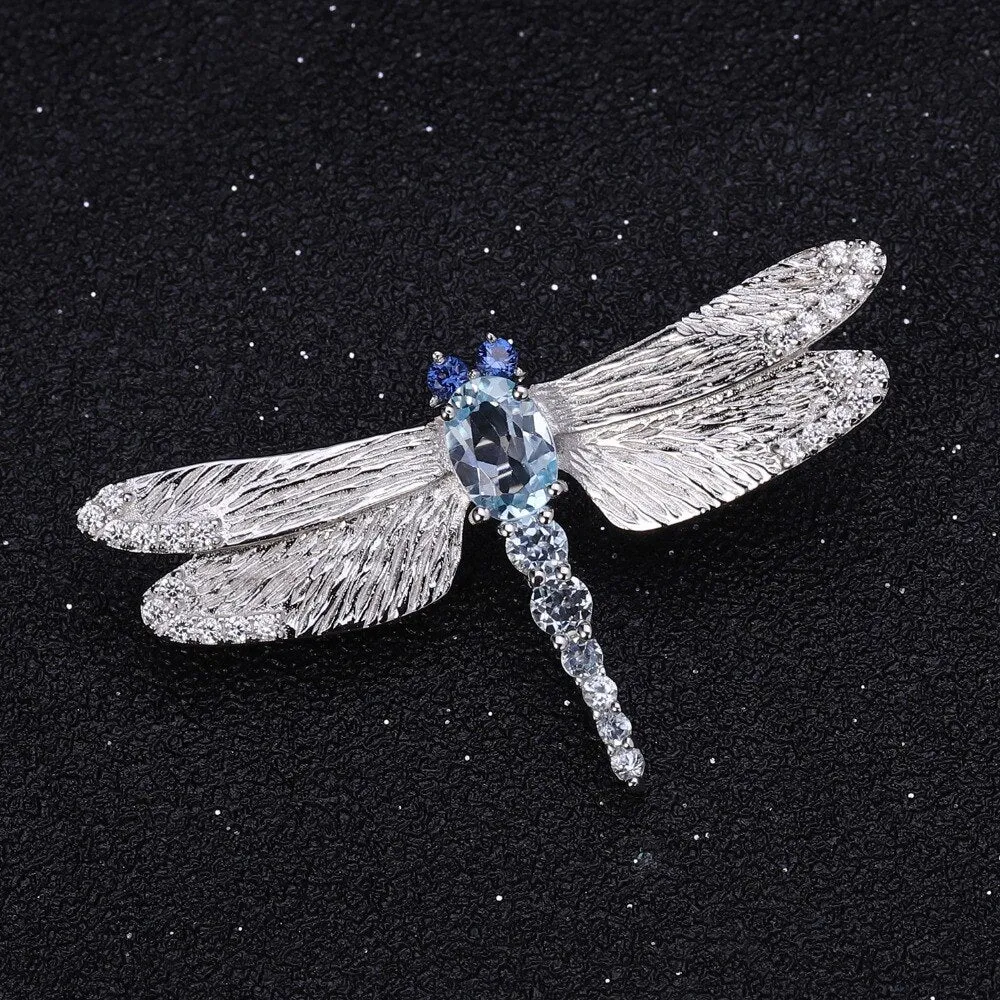 Silver Brooch "Dragonfly"