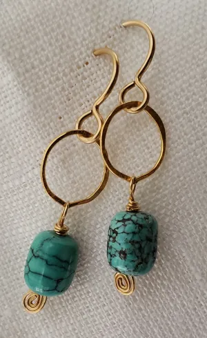 Simon & Lulu natural turquoise Earrings