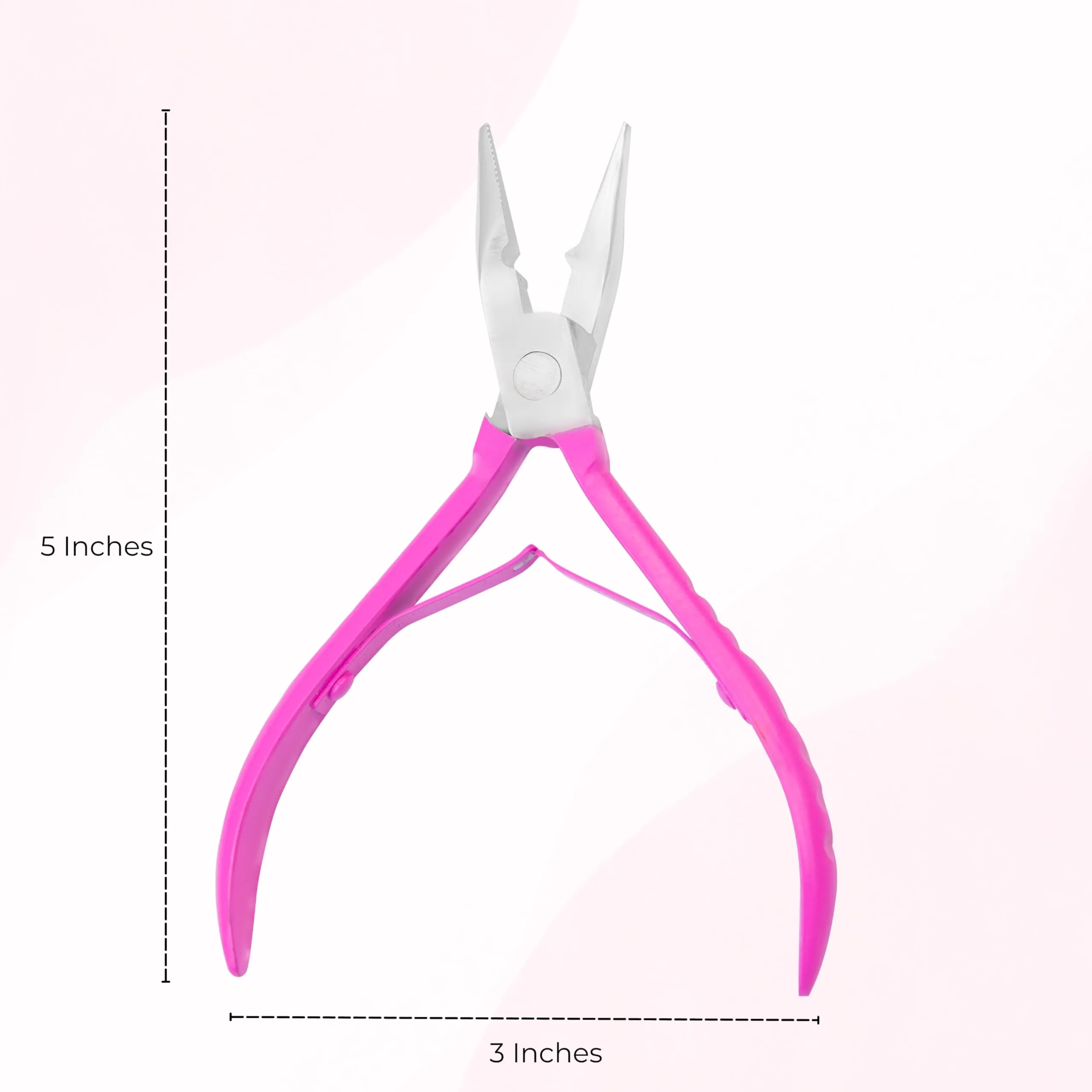 SIVOTE Professional Micro Bead Hair Extensions Tool Kit Pink - Stainless Steel Pliers, Pulling Hook, and Beads Device