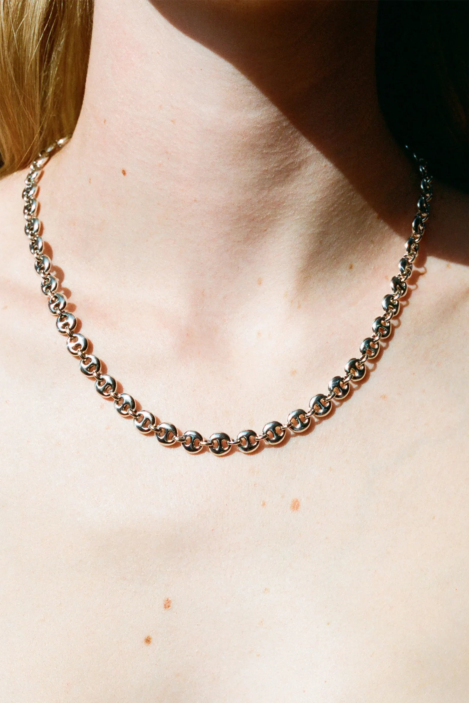 SMALL CIRCLE LINK NECKLACE