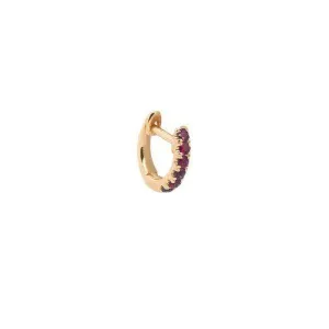 Small Ruby Lock Hoop