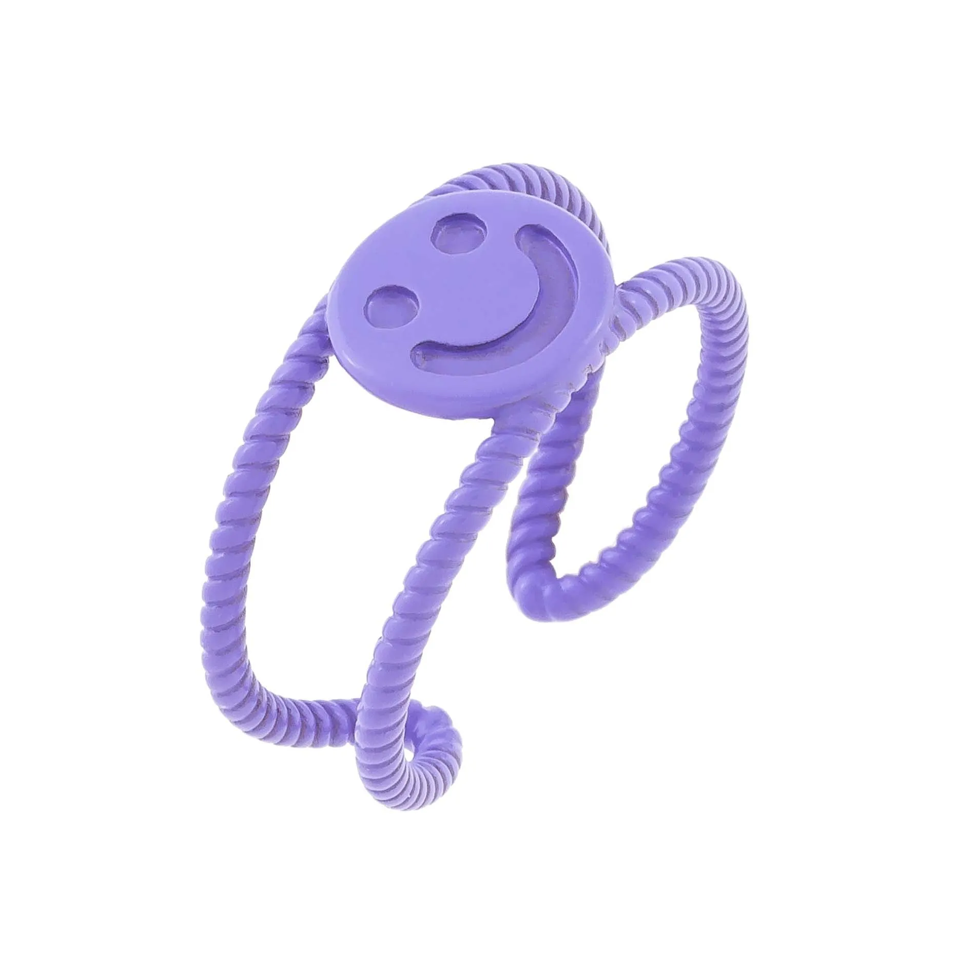 Smiley Face Twist Adjustable Ring