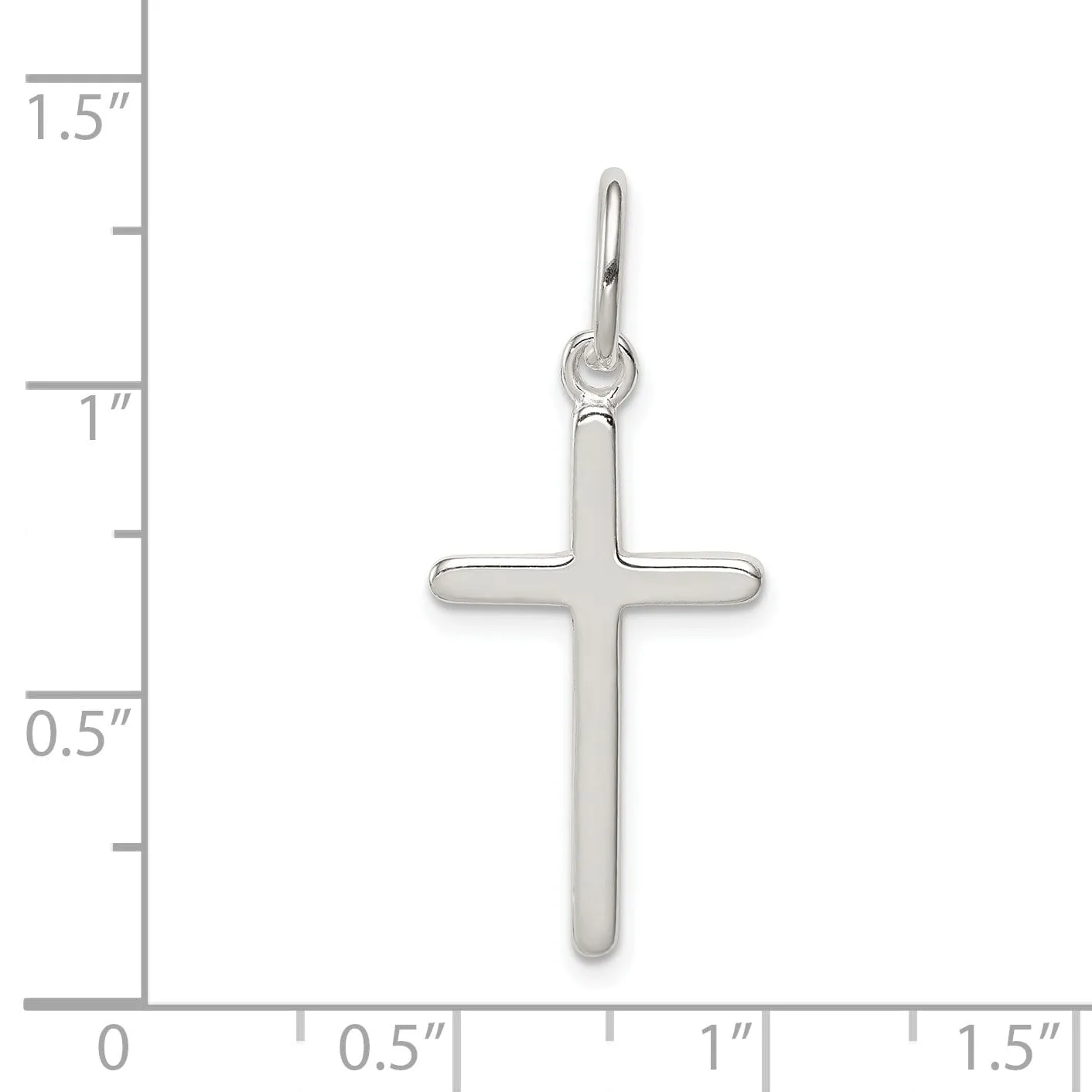Solid Sterling Silver Latin Cross Pendant