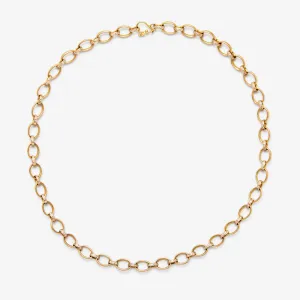 Sonoma Mixed Link Diamond Chain Necklace in 20K Peach Gold