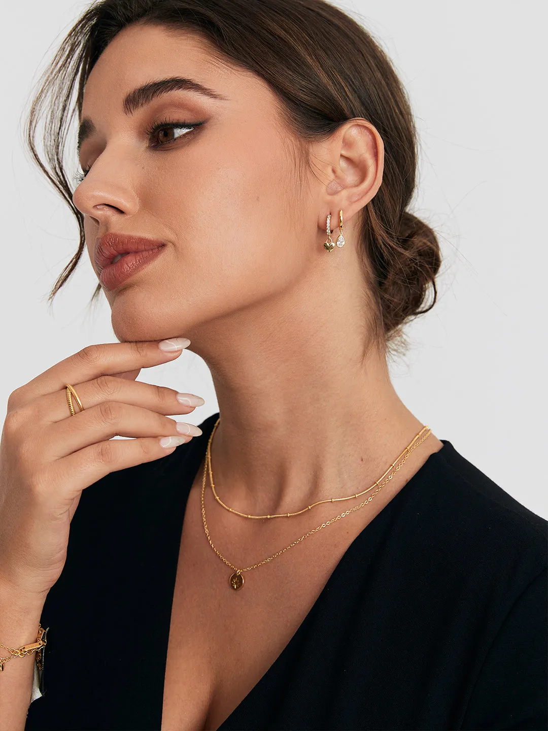 Star Coin Layered Necklaces