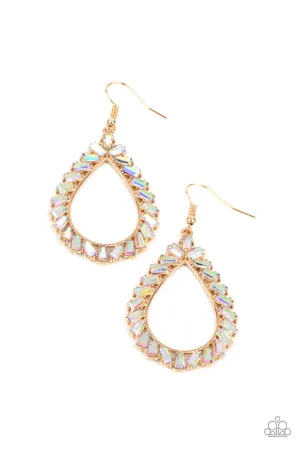 Stay Sharp Gold Paparazzi Earrings