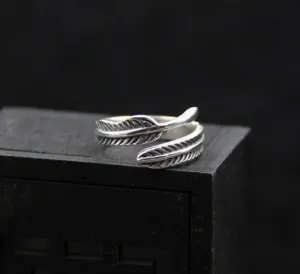 Sterling Silver Ring  Feather