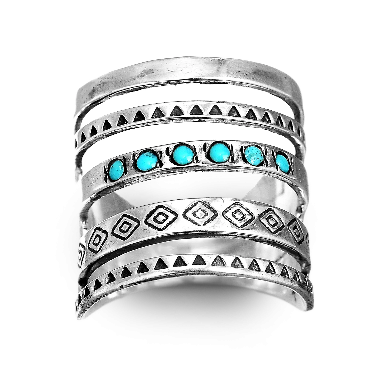Sterling Silver Southwestern Style Turquoise Ring
