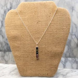 Sterling Silver Tourmaline Pendant Necklace