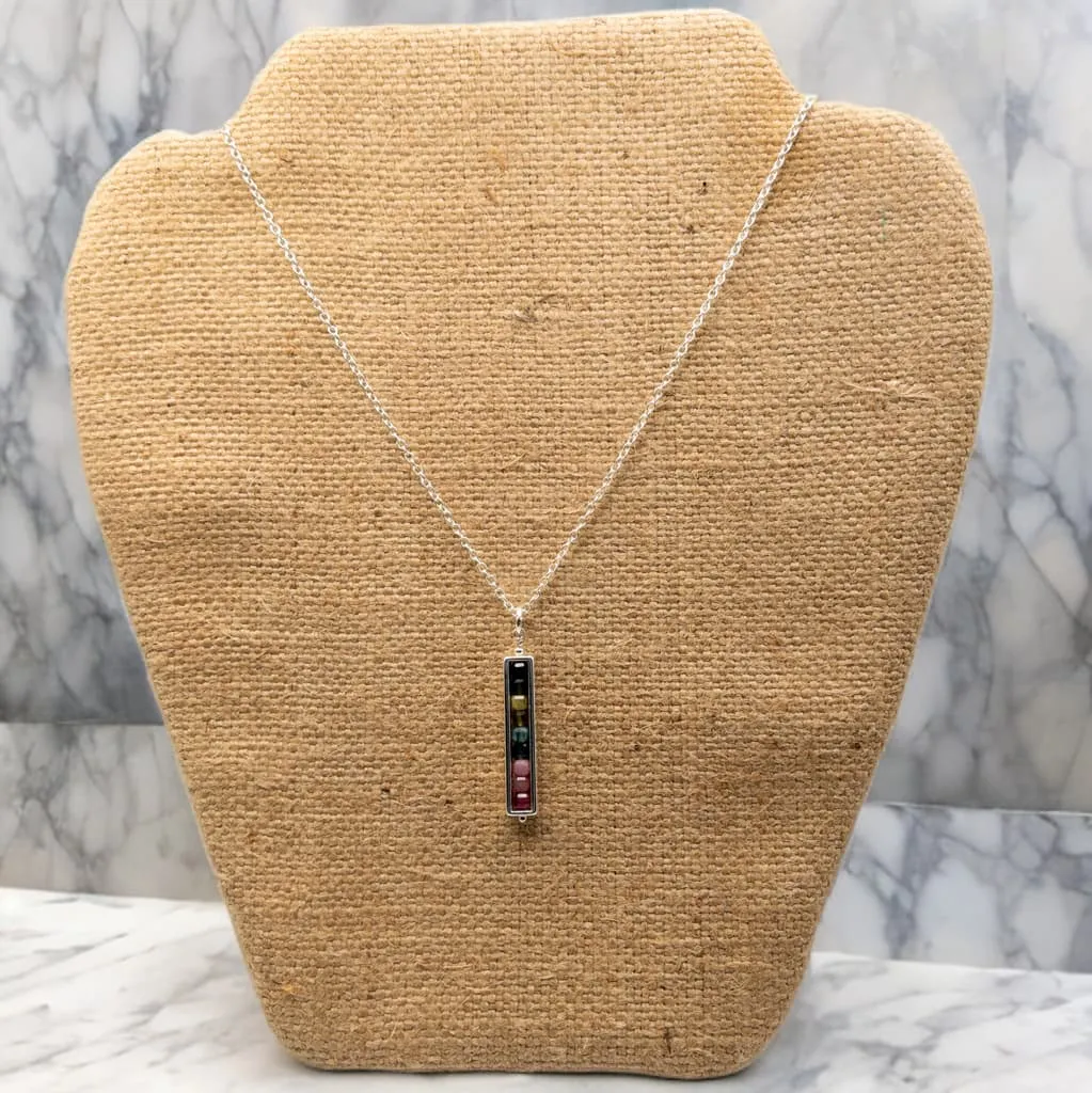 Sterling Silver Tourmaline Pendant Necklace