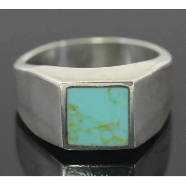 Sterling Silver Turquoise Ring Size 9