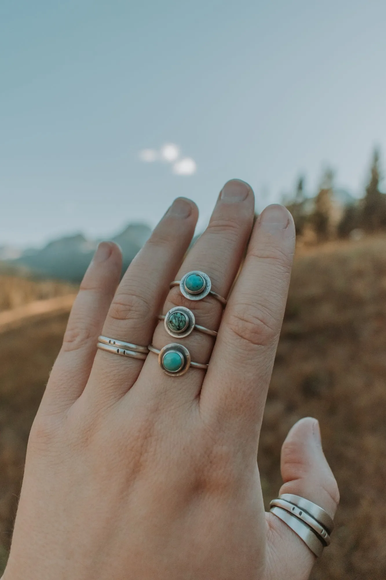 Stone Stacking Ring with Turquoise - a few left in size 12!