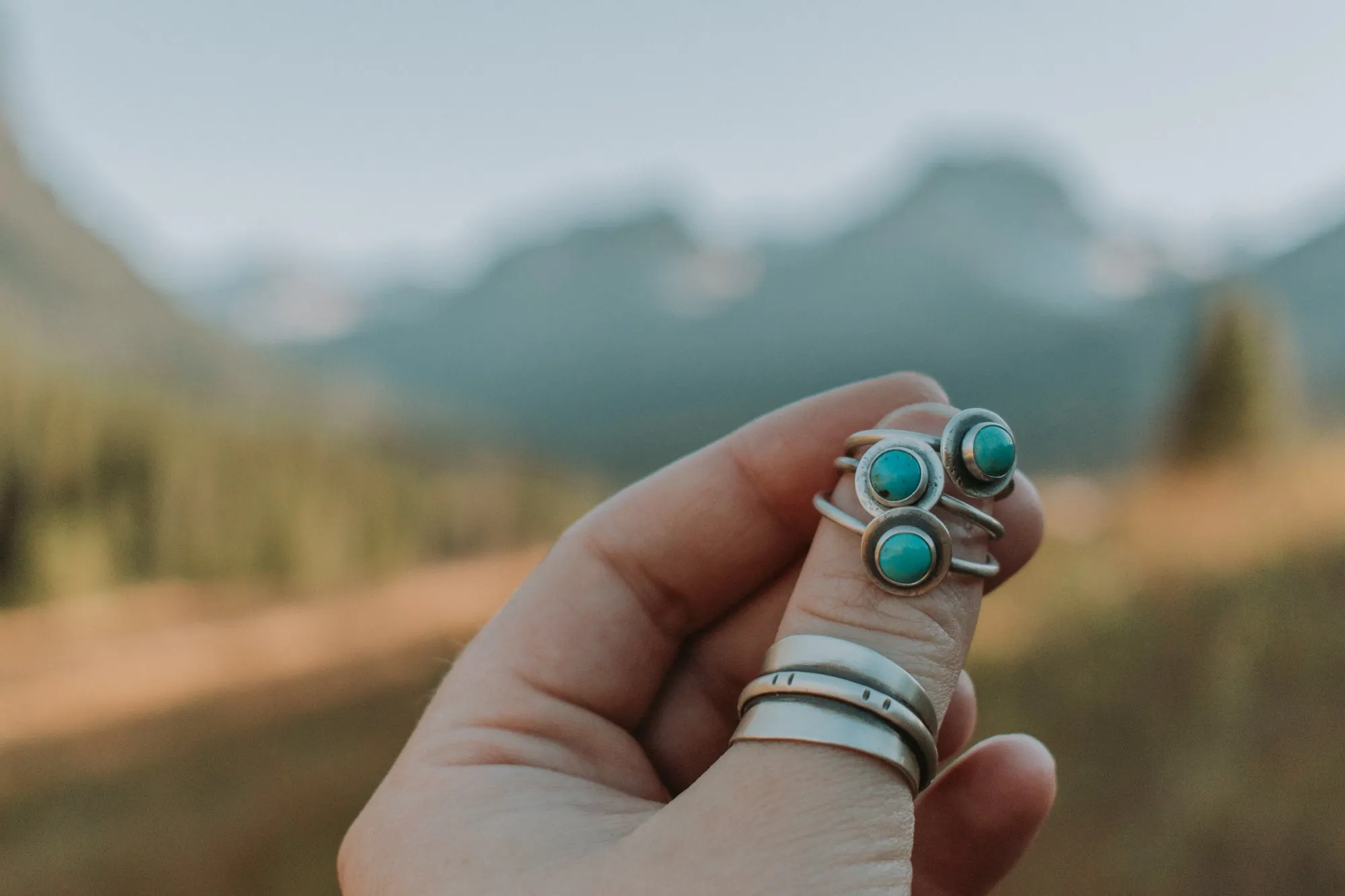 Stone Stacking Ring with Turquoise - a few left in size 12!