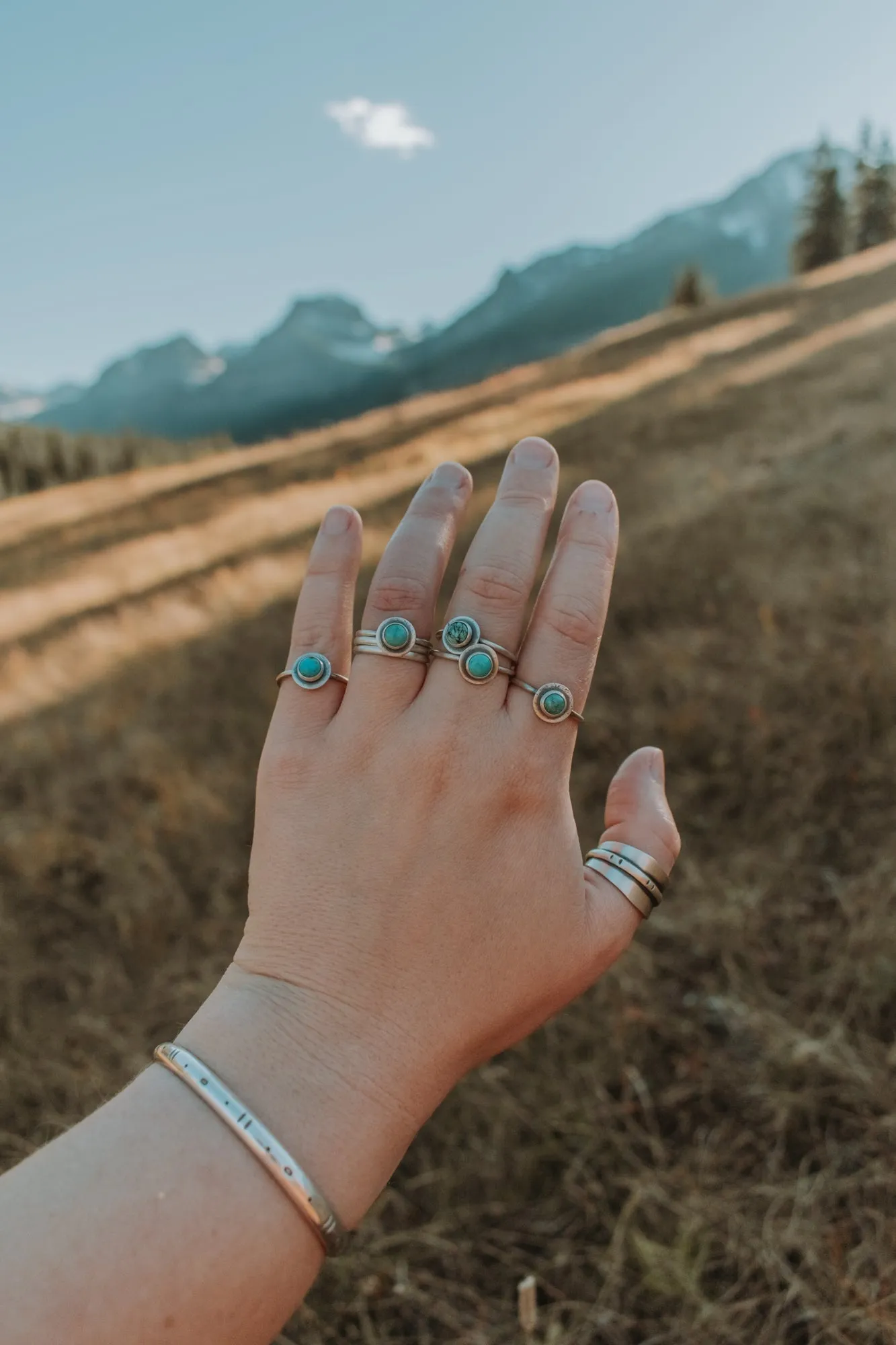 Stone Stacking Ring with Turquoise - a few left in size 12!
