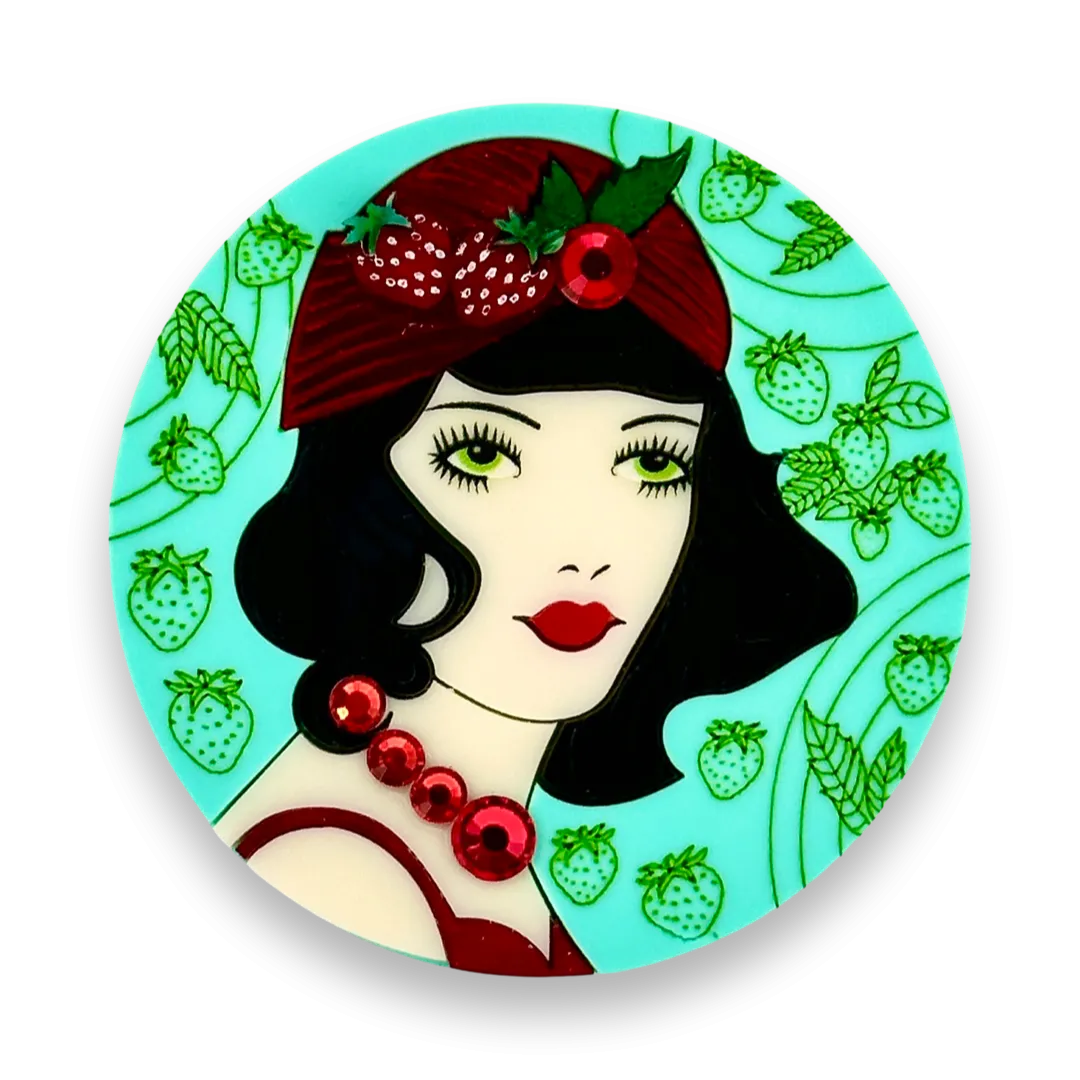 Strawberry muse 🍓 - brooch - Set of 2