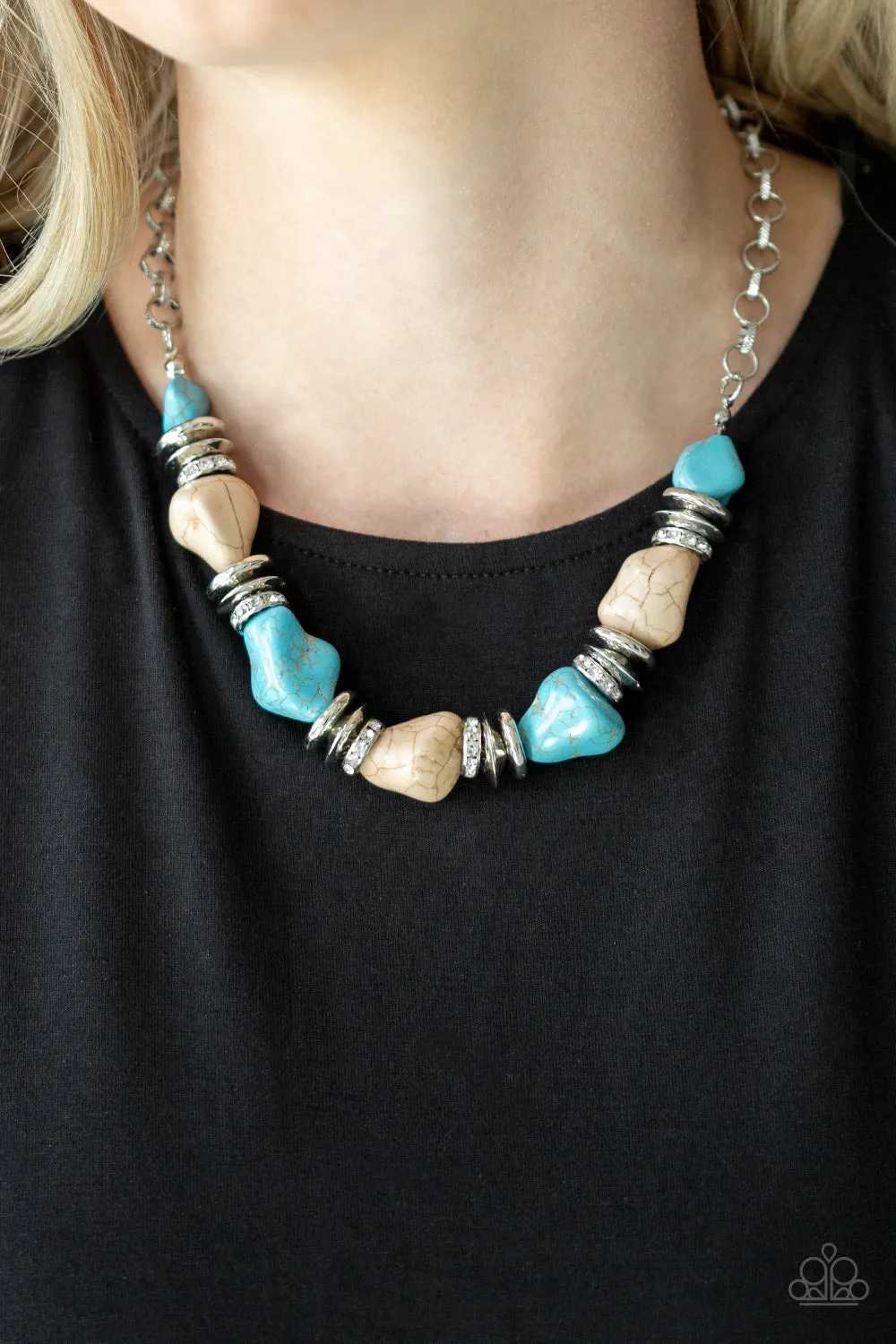 Stunningly Stone Age Multi  Necklace Paparazzi