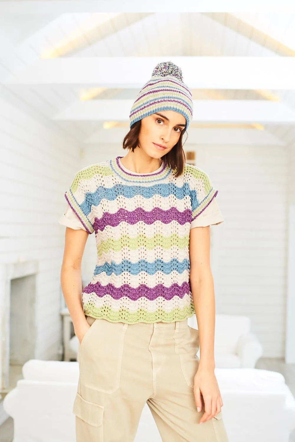 Stylecraft | ReCreate DK | Knitting Pattern 10059 | Jumper, Tank Top & Hat