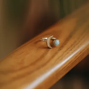 Sun & Turquoise Moon Ring