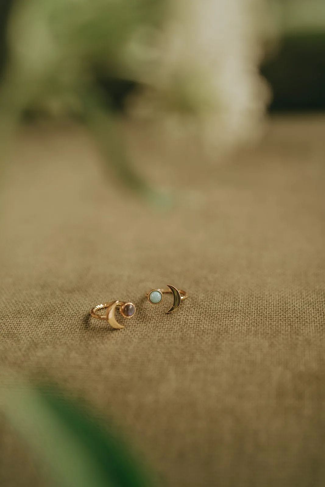 Sun & Turquoise Moon Ring