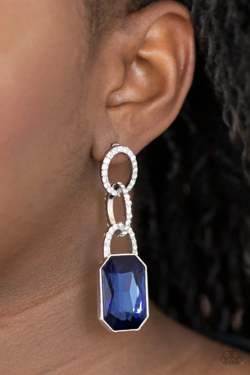Superstar Status Blue Paparazzi Earrings