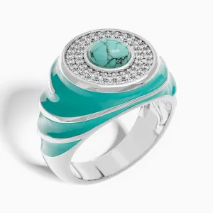 Swirl Magic Ring - Turquoise
