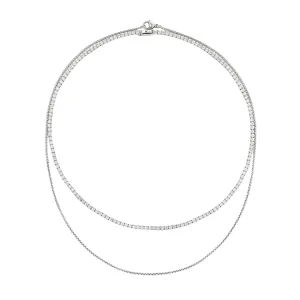 TENNIS DAINTY LAYERED NECKLACE SET