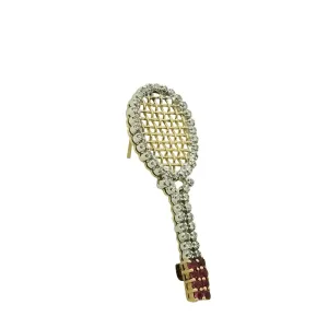 Tennis Racket Brooch