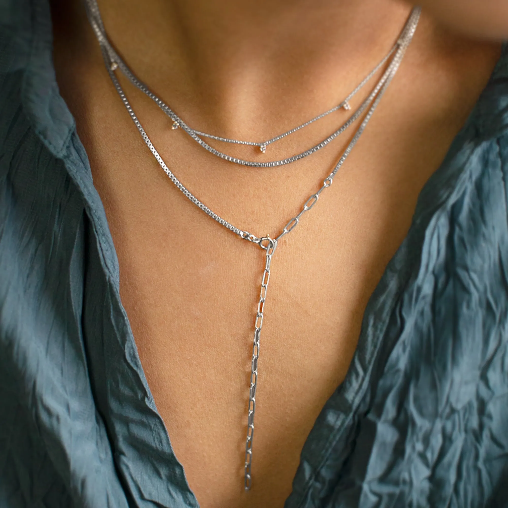 The 4-in-1 Cable Chain Necklace | Sterling Silver