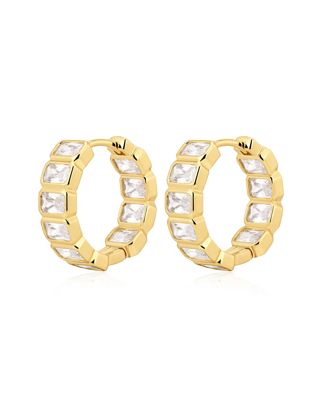 The Bianca Bezel Hoops