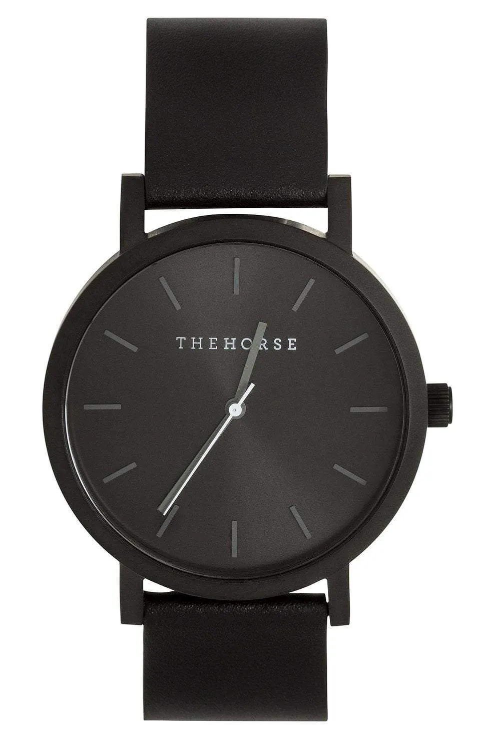 THE HORSE THE ORIGINAL WATCH - MATTE BLACK/BLACK/BLACK LEATHER