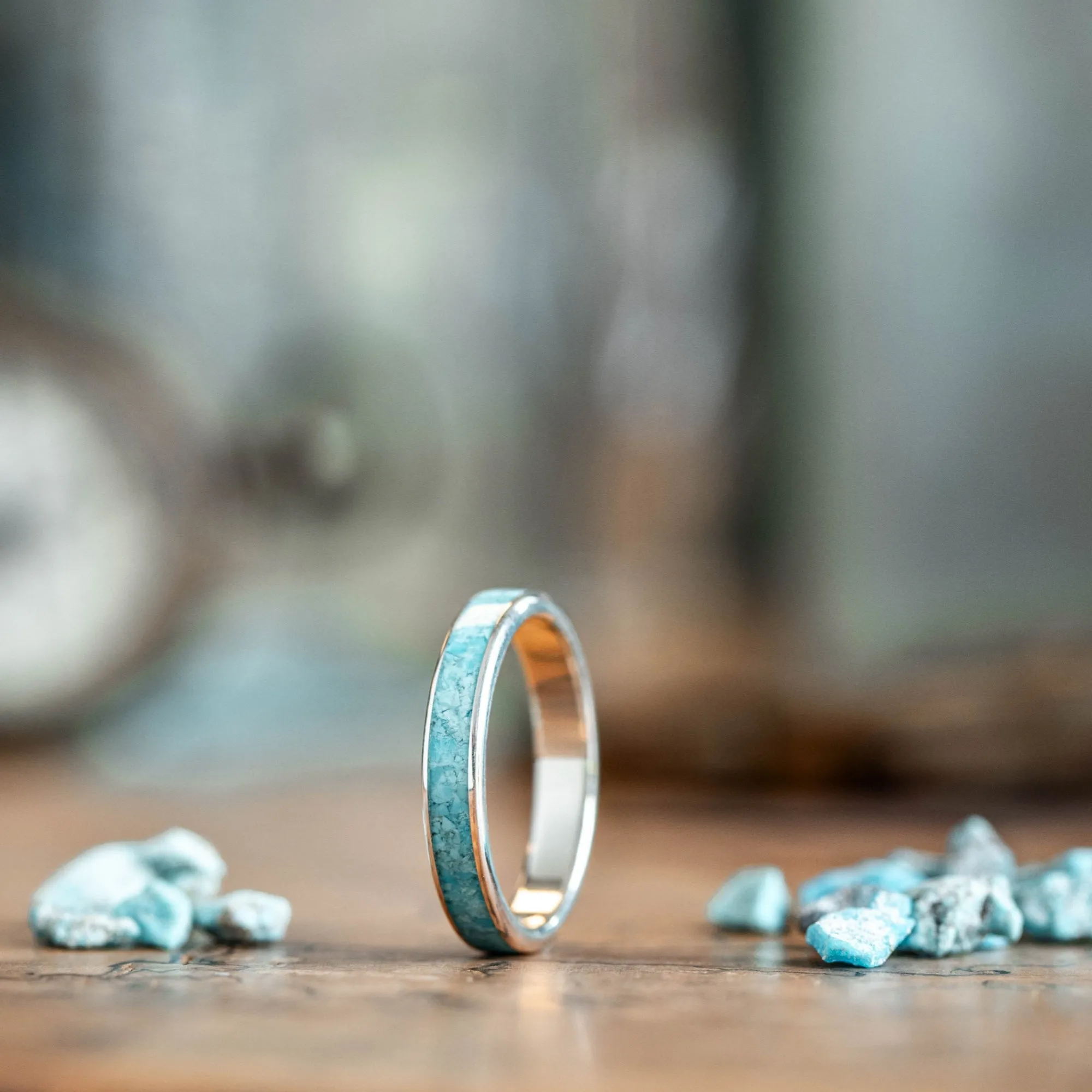 The O'Keeffe | Women's Silver and Turquoise Ring