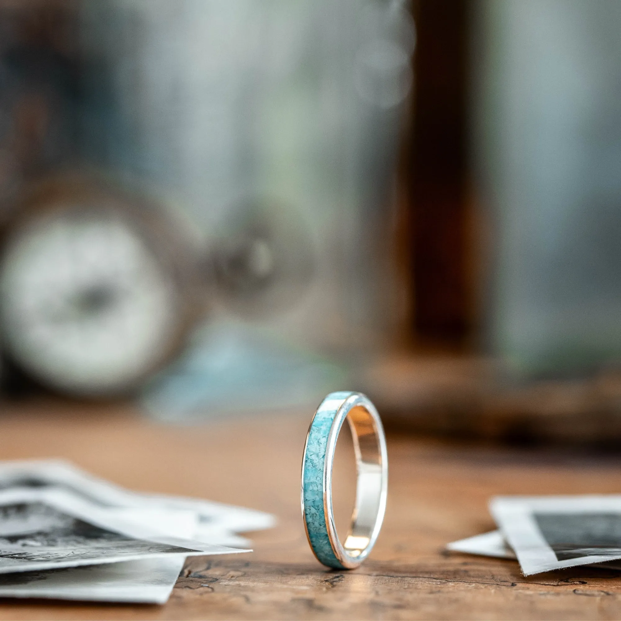 The O'Keeffe | Women's Silver and Turquoise Ring