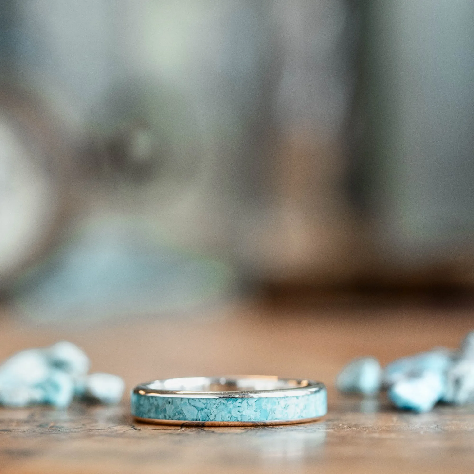 The O'Keeffe | Women's Silver and Turquoise Ring