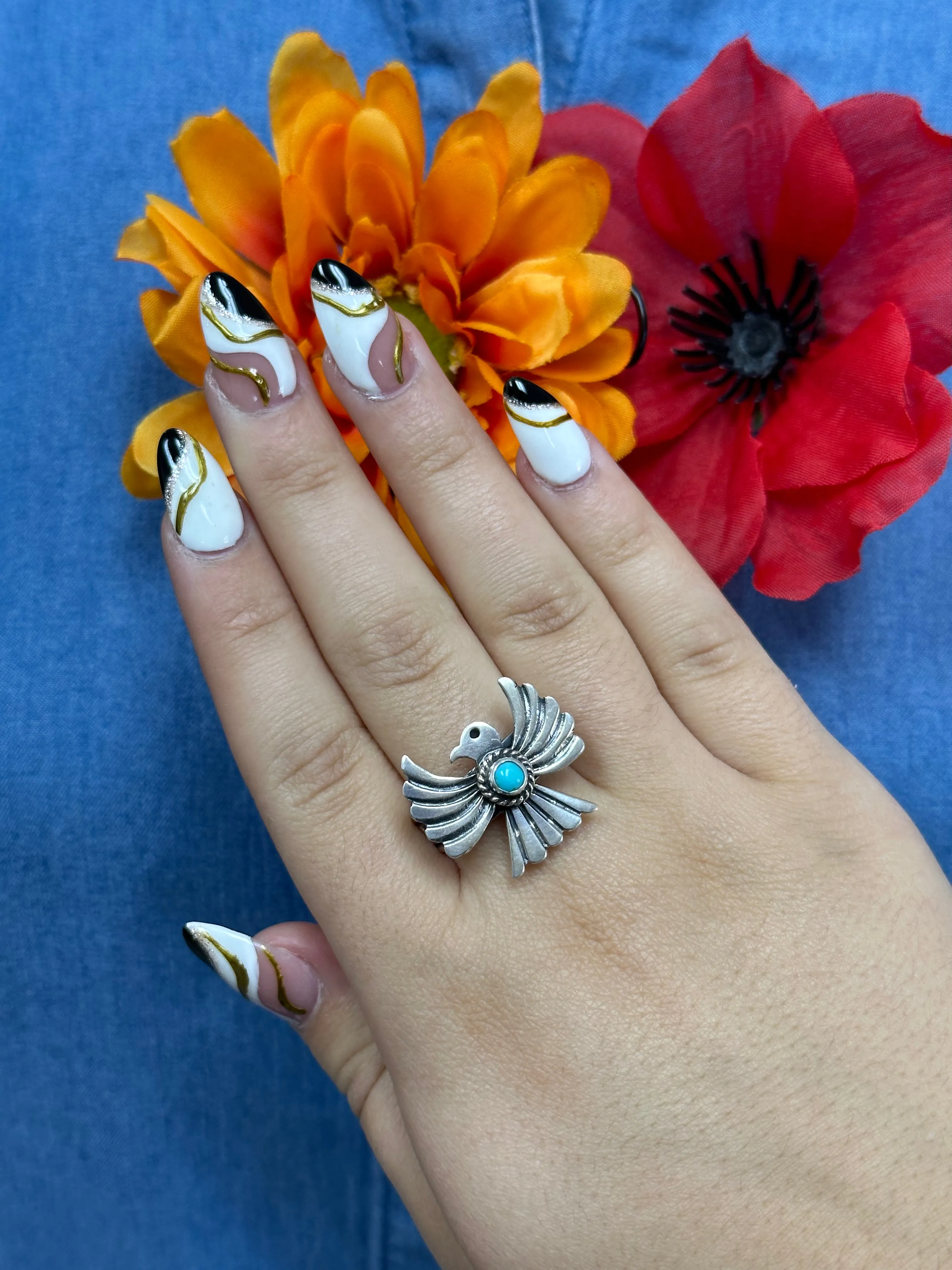 Thunderbird Turquoise Ring