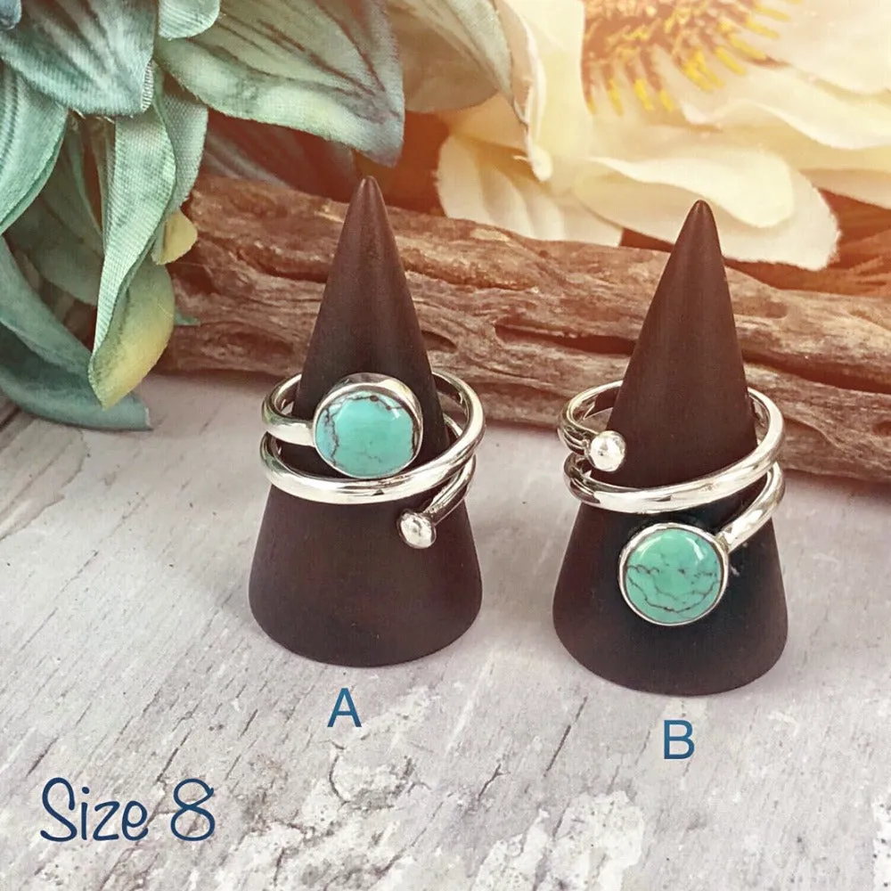 Tidal Wave (turquoise) Ring