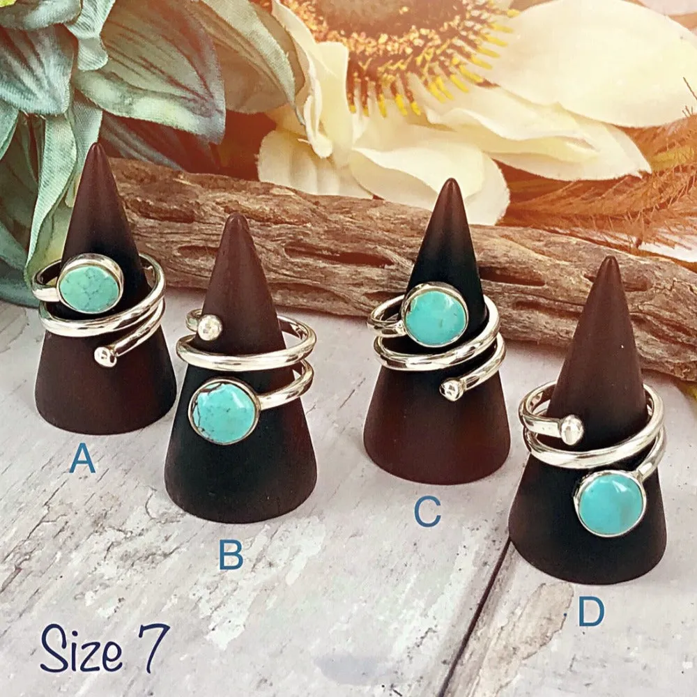 Tidal Wave (turquoise) Ring