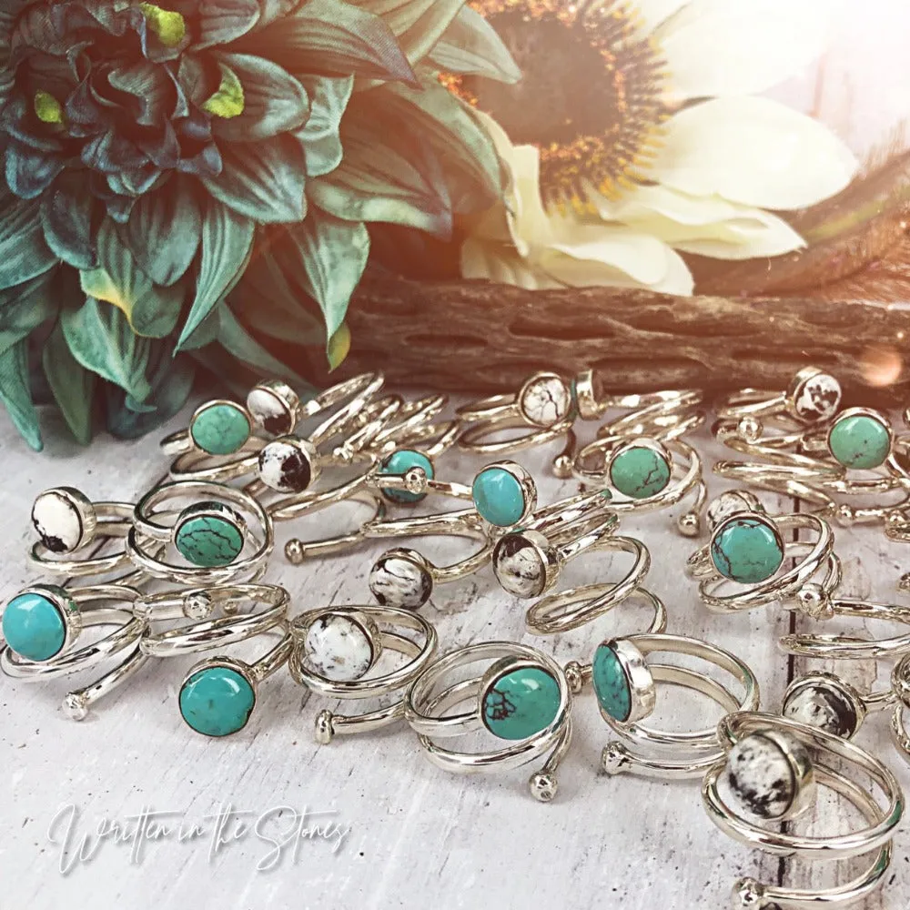 Tidal Wave (turquoise) Ring
