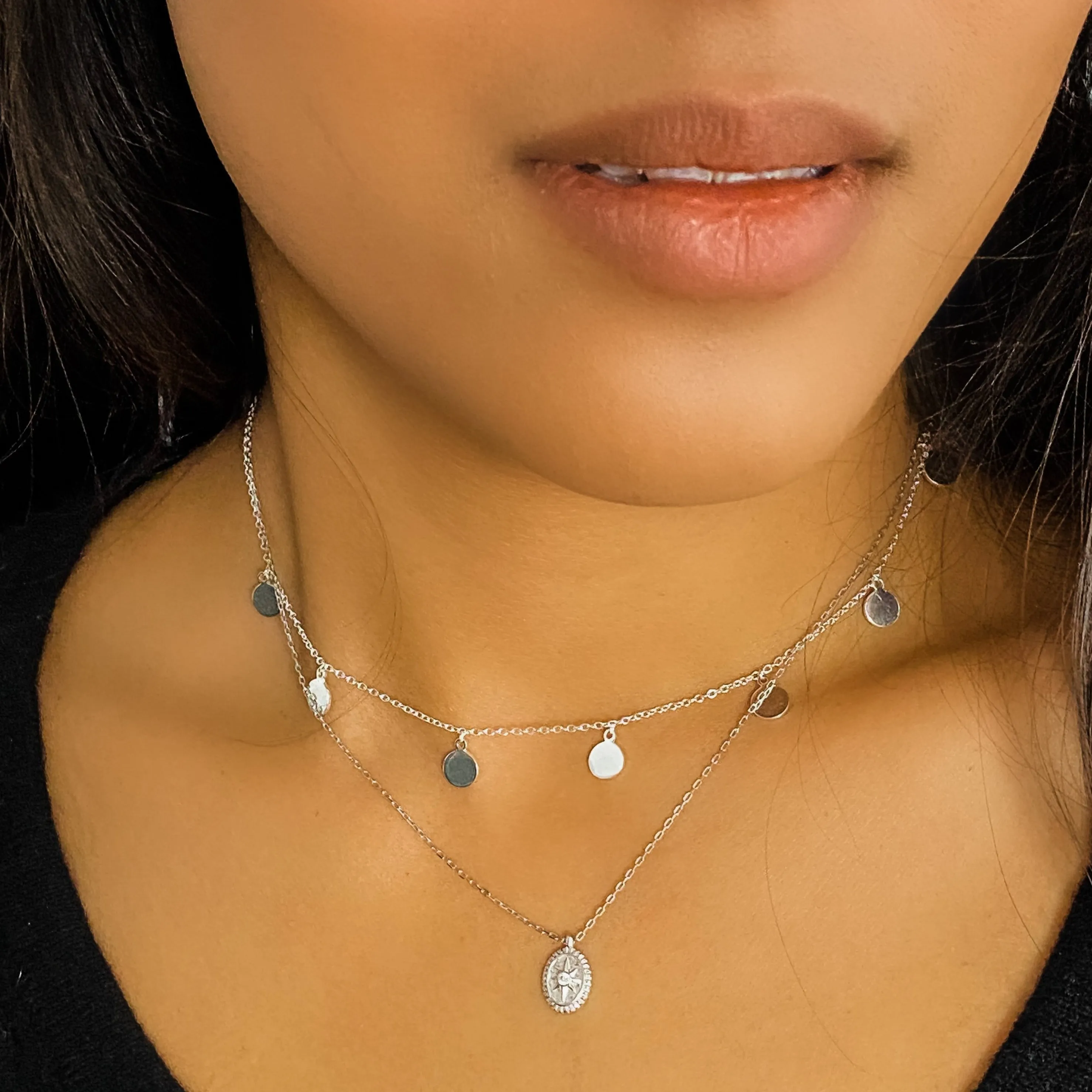 Tiny Compass Necklace