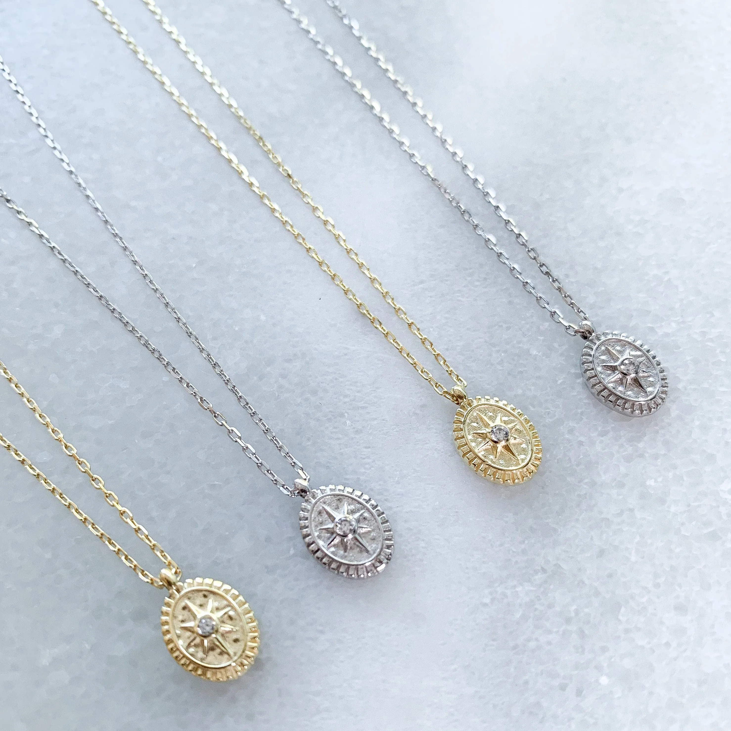 Tiny Compass Necklace