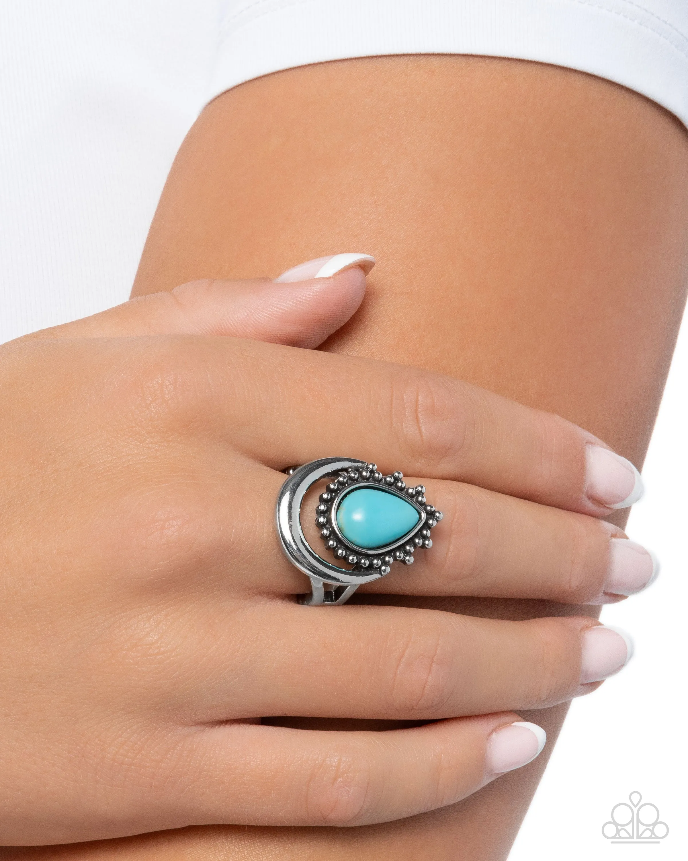 Tranquil Trinket - Blue (Turquoise) Ring