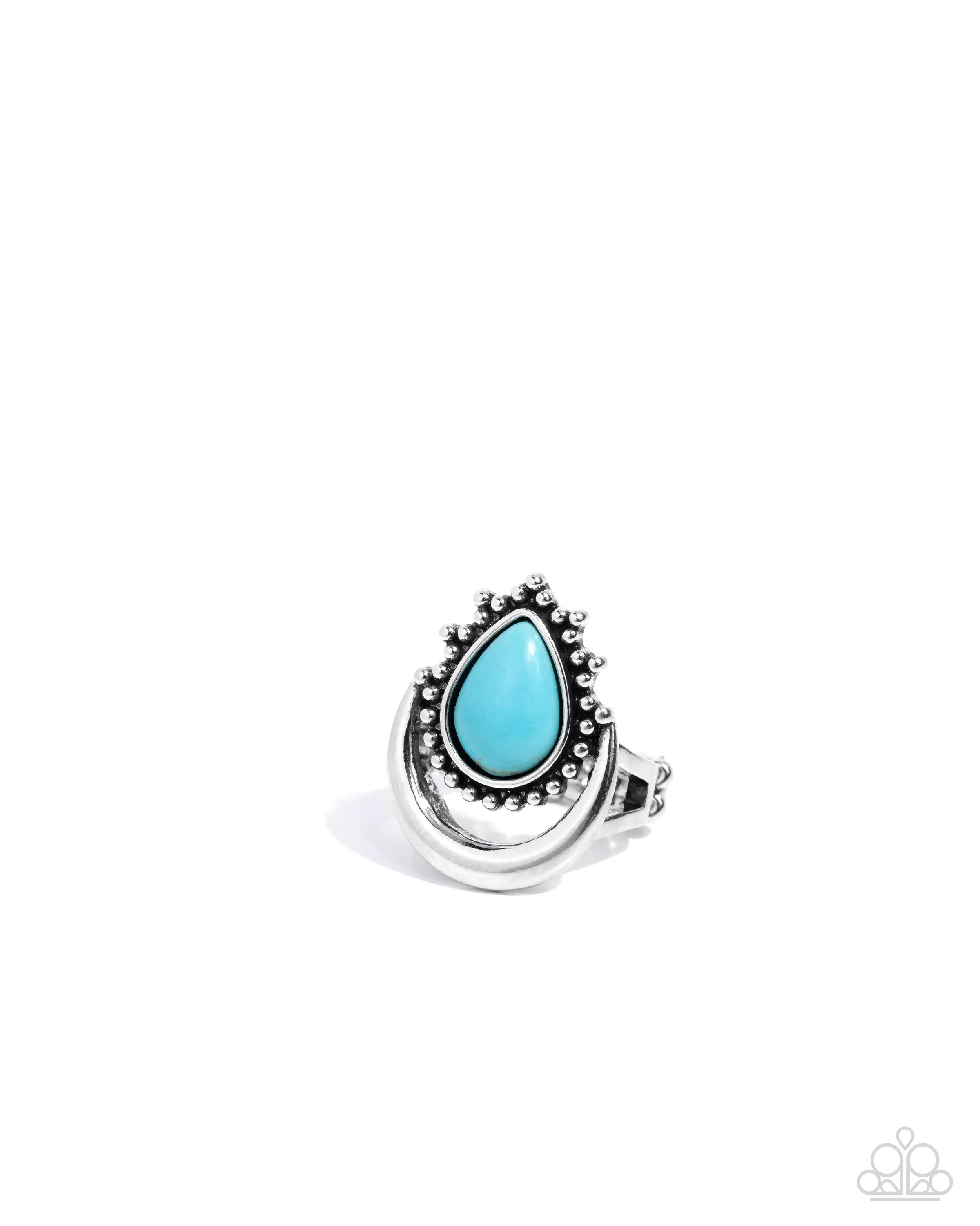 Tranquil Trinket - Blue (Turquoise) Ring
