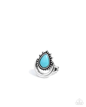 Tranquil Trinket - Blue (Turquoise) Ring