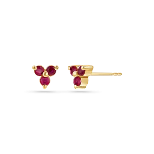 Trio Ruby Studs